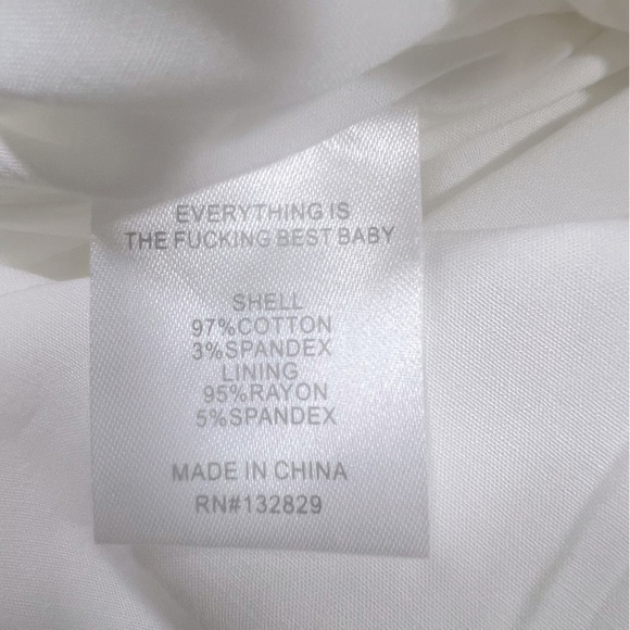 LPA | Academia Poet Peasant Prairie Shirt Dress Blouse Tunic White | XS - Picture 7 of 8